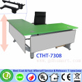 3 legs height adjustable office desks/tables with manual crank